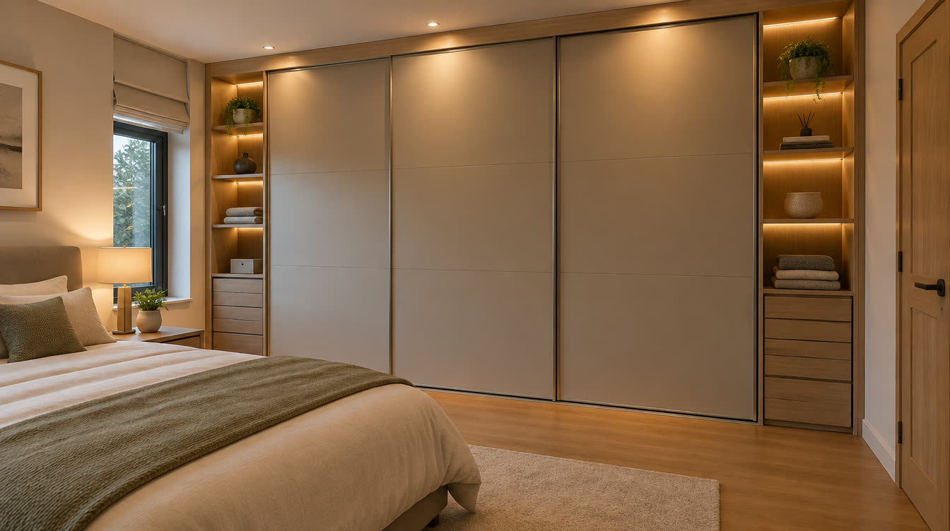 Custom floor to ceiling fitted wardrobe